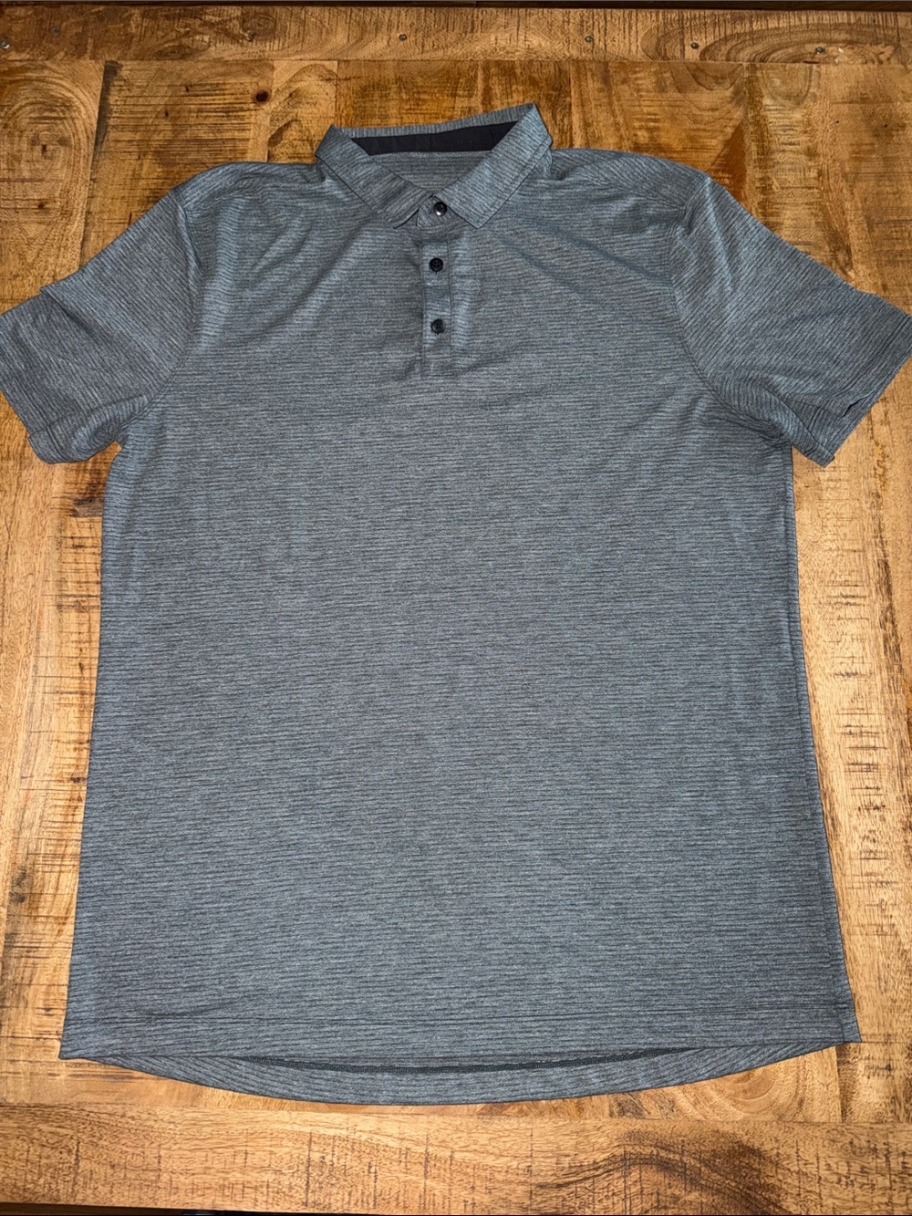 lululemon athletica Men's Heathered Charcoal Polo